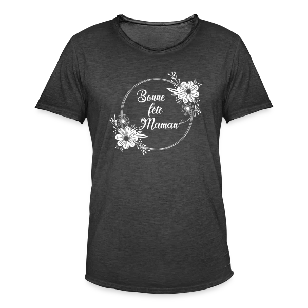 Bonne Fête Maman - Cadeau Tendresse sur T-shirt vintage Homme