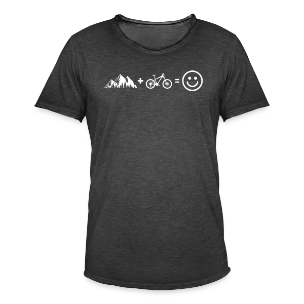 VTT Bonheur Montagne sur T-shirt vintage Homme
