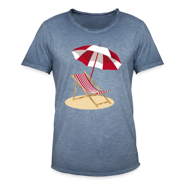 Évasion Plage & Soleil sur T-shirt vintage Homme