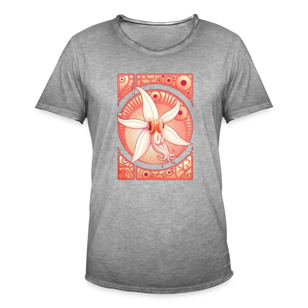 Orchidée : Élégance Florale Délicate sur T-shirt vintage Homme