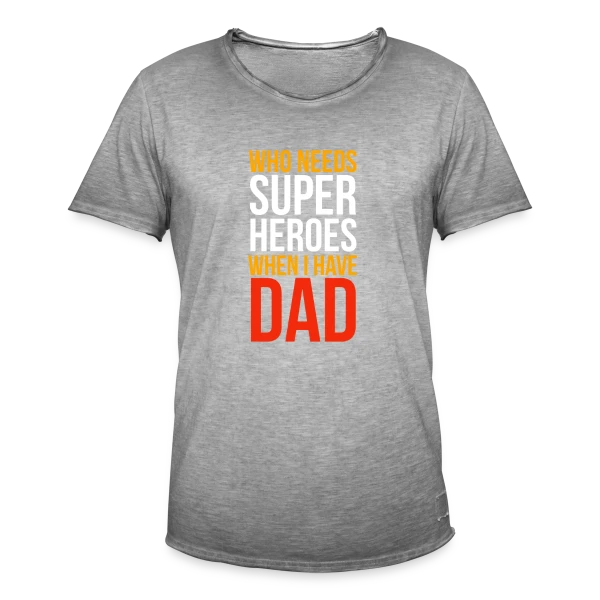 Super Papa - Mon Héro du Quotidien sur T-shirt vintage Homme