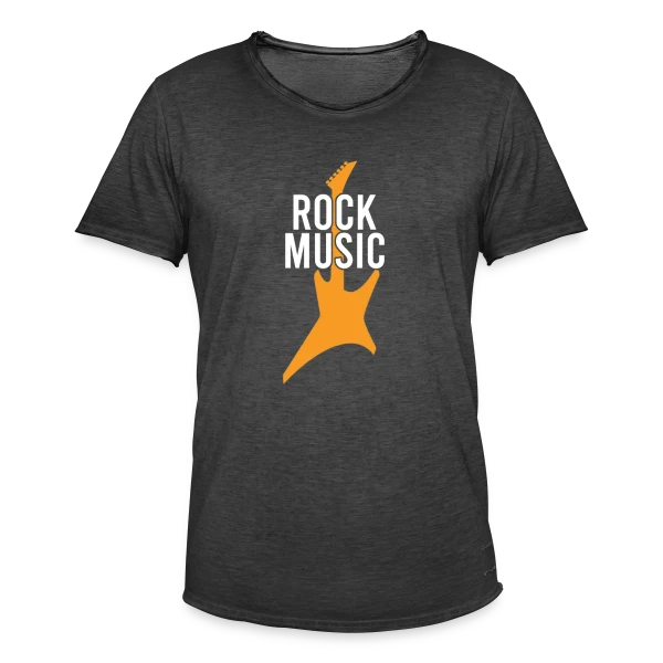 Rock Musique & Guitare Électrique sur T-shirt vintage Homme