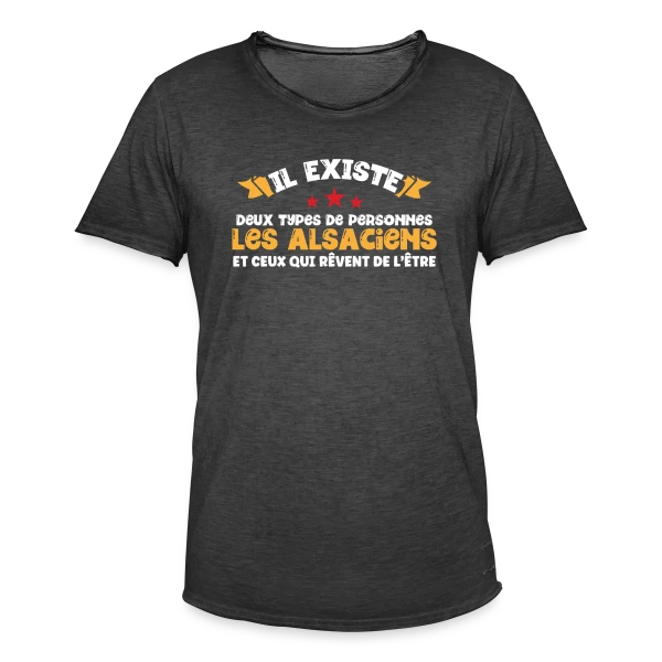 Les Alsaciens Fiers sur T-shirt vintage Homme