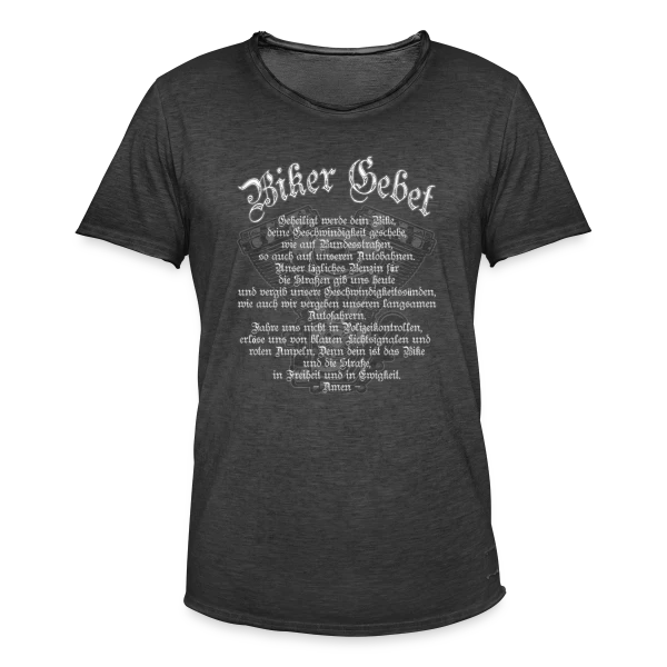 Moteur V-Twin Biker Prière sur T-shirt vintage Homme