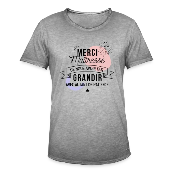Maîtresse en Or : Merci pour tout ! sur T-shirt vintage Homme