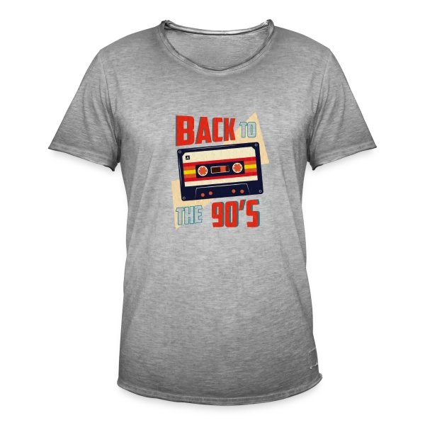 Retour aux Années 90 Cassette sur T-shirt vintage Homme
