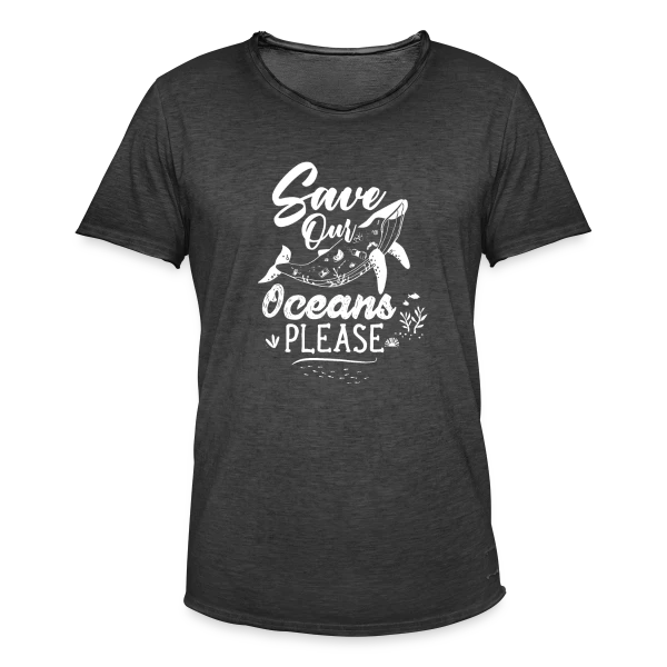 Sauvons Nos Océans sur T-shirt vintage Homme