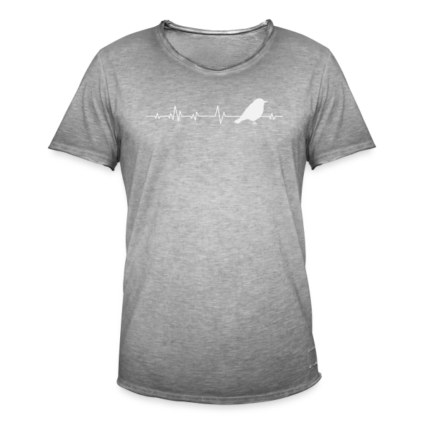 Silhouette Oiseau Élégant sur T-shirt vintage Homme