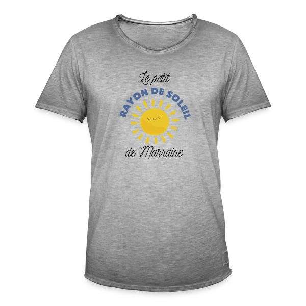 Marraine : Mon Rayon de Soleil sur T-shirt vintage Homme
