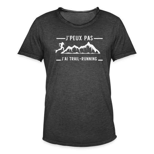 J'peux pas, j'ai Trail Running ! sur T-shirt vintage Homme