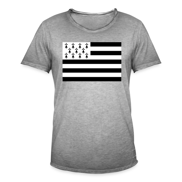 Drapeau Breton Gwenn ha Du sur T-shirt vintage Homme