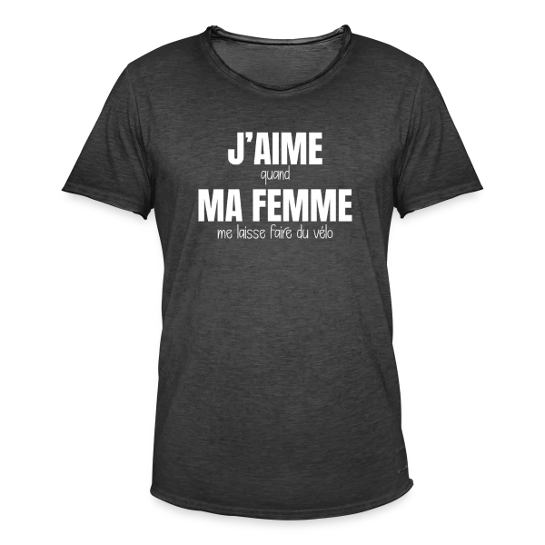 Vélo, Femme et Liberté sur T-shirt vintage Homme