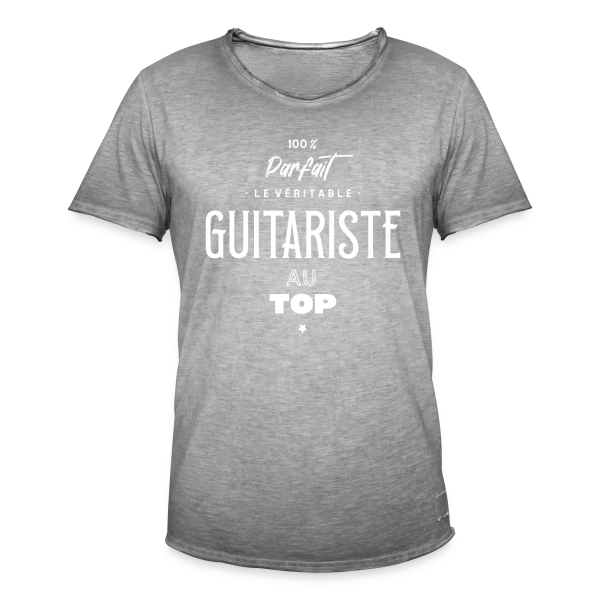 Guitariste Virtuose sur T-shirt vintage Homme