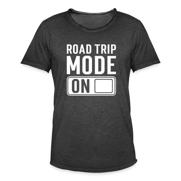 Citation Roadtrip Aventure sur T-shirt vintage Homme