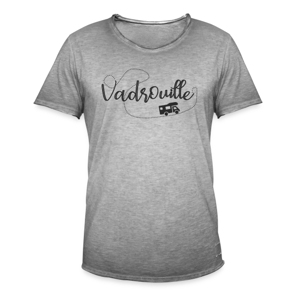Humour Camping-Car en Vadrouille: Le Pilote Retraité sur T-shirt vintage Homme