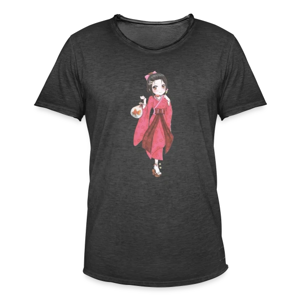 L'Univers des Mangas Japonais sur T-shirt vintage Homme