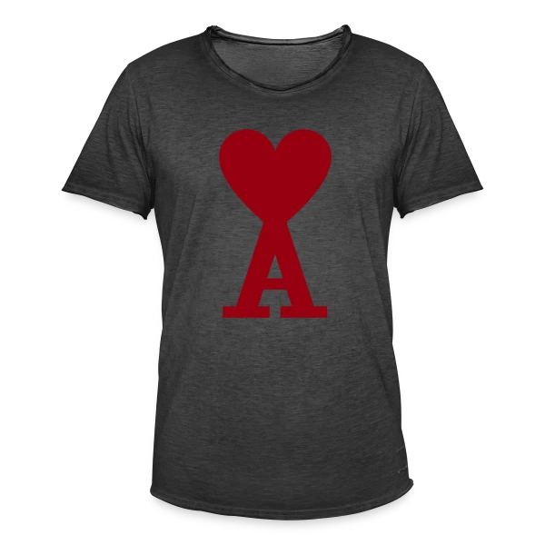 Cœur Ami Paris sur T-shirt vintage Homme