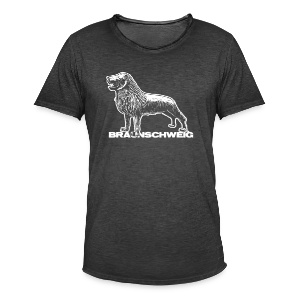 Lion de Brunswick Héraldique sur T-shirt vintage Homme