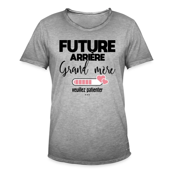 Future Arrière-Grand-Mère : La Belle Annonce sur T-shirt vintage Homme