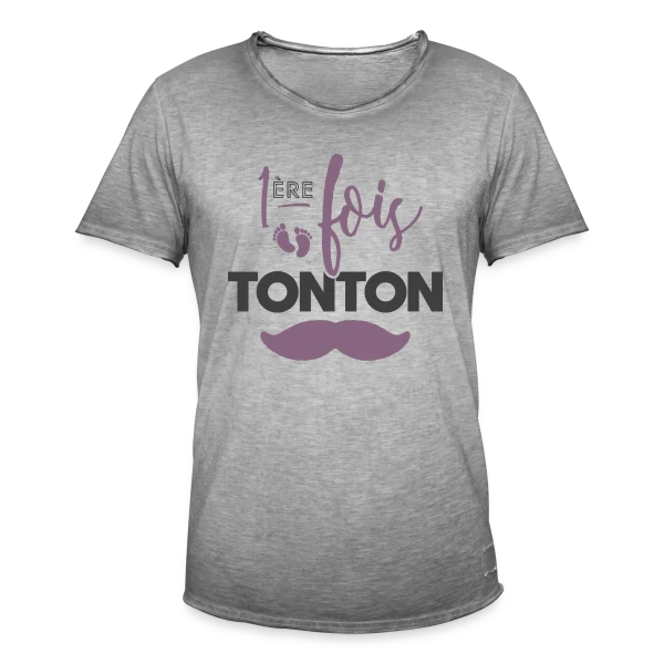 Tonton Première Fois : La Fierté Assumée sur T-shirt vintage Homme