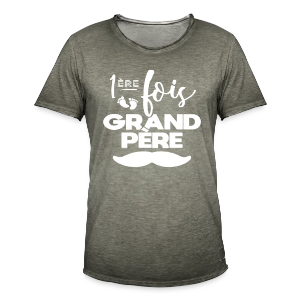 Futur Grand-Père sur T-shirt vintage Homme