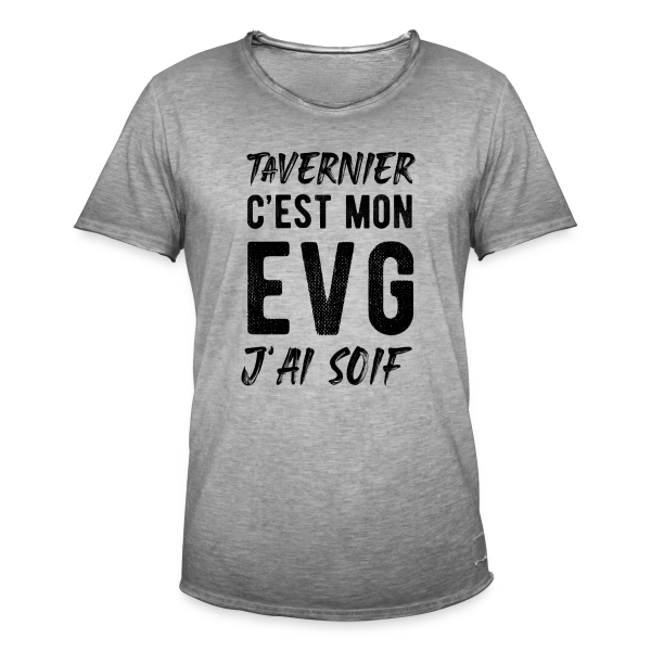 EVG Tavernier J'ai Soif sur T-shirt vintage Homme