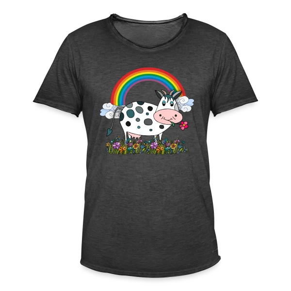 La Vache Coquette sur T-shirt vintage Homme