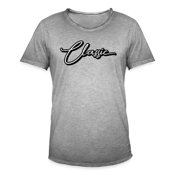 Élégance Classique Script sur T-shirt vintage Homme