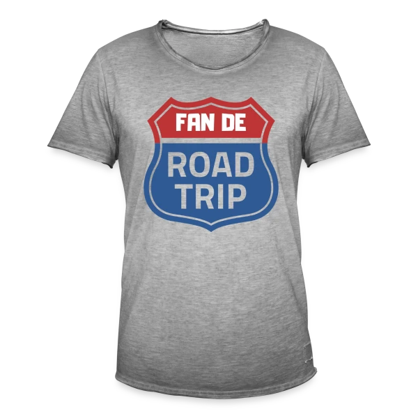 Écusson Fan de Road Trip sur T-shirt vintage Homme