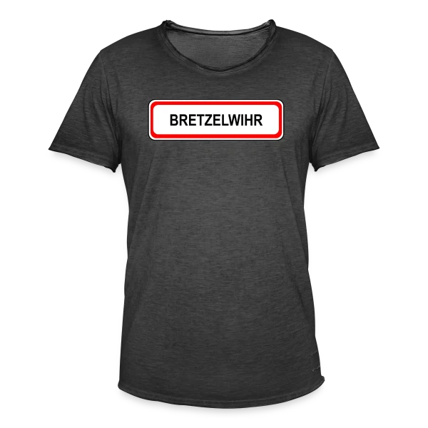 Bretzelwihr: L'Alsace Gourmande sur T-shirt vintage Homme