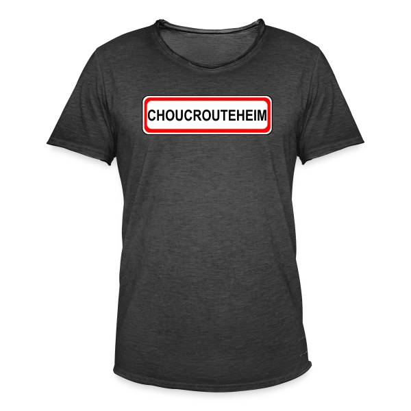 Choucrouteheim: Capitale de la Choucroute sur T-shirt vintage Homme