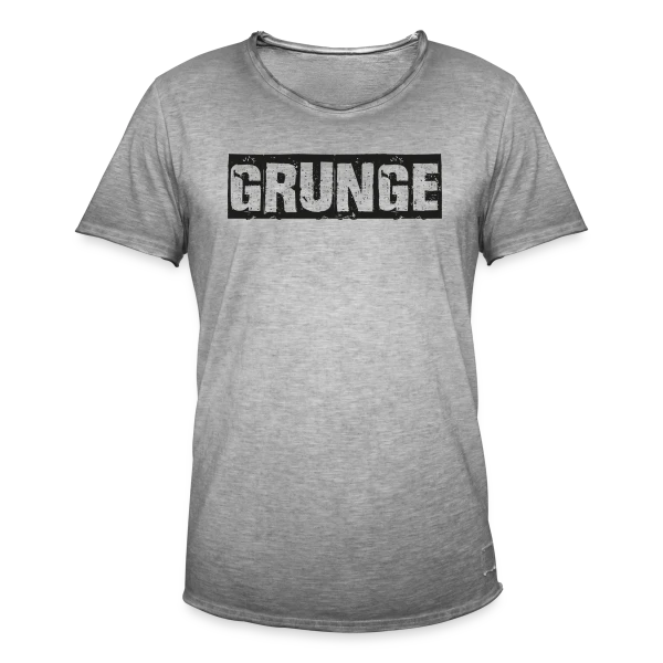 Titre Grunge Texturé sur T-shirt vintage Homme
