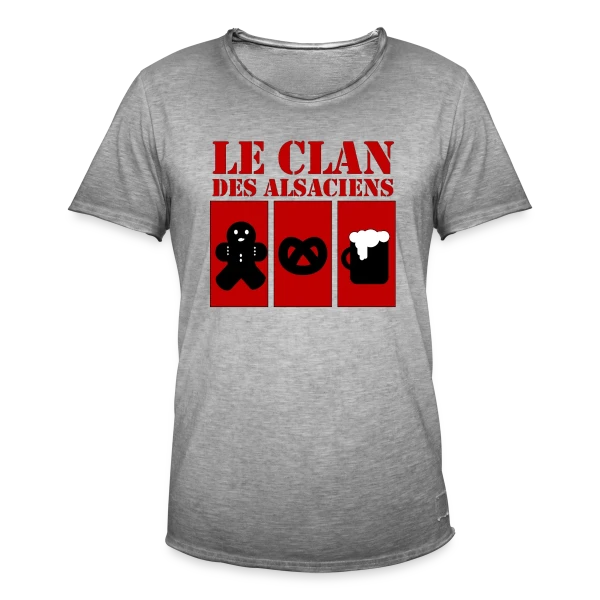 Le Clan des Alsaciens: Référence Culte Elsass sur T-shirt vintage Homme