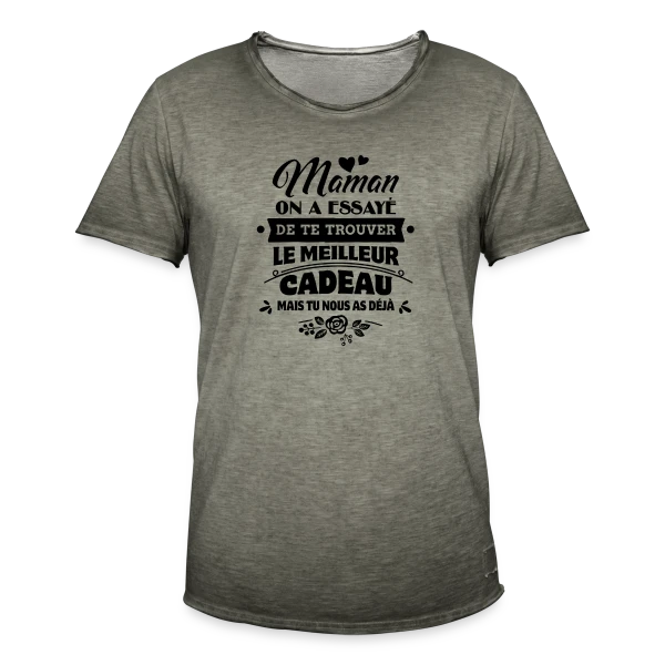 Fête des Mères: Maman, Tu es Notre Plus Beau Cadeau sur T-shirt vintage Homme