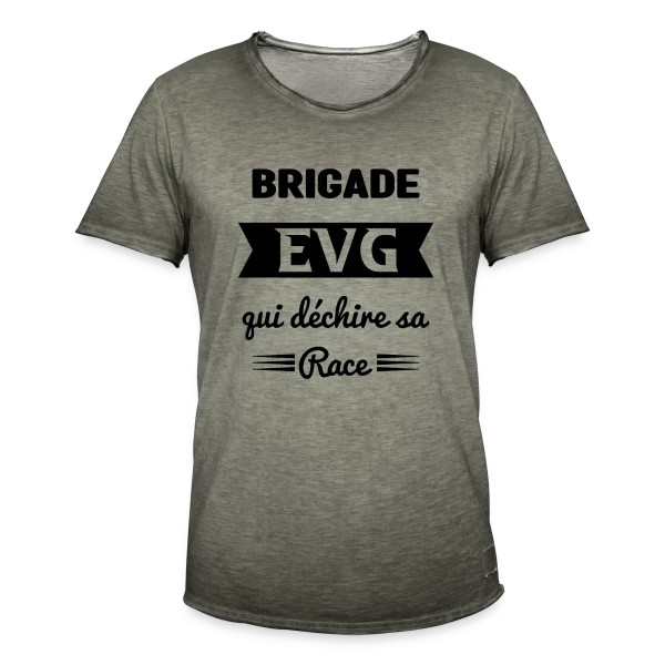 Brigade EVG qui déchire sur T-shirt vintage Homme
