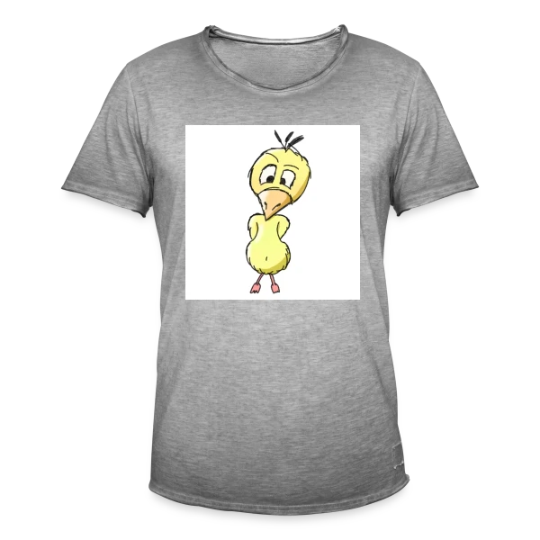 Caneton Timide et Drôle sur T-shirt vintage Homme