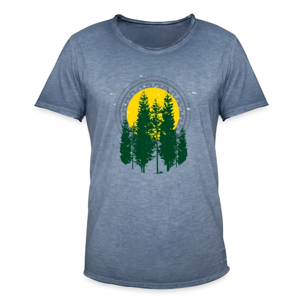 Arbre du Monde Végétal sur T-shirt vintage Homme