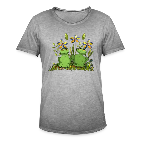 Craquant Motif Grenouille sur T-shirt vintage Homme