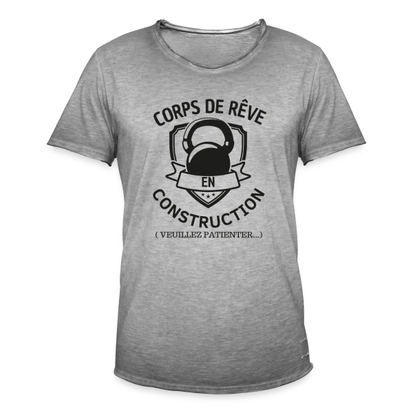 Humour Musculation: Le Classique sur T-shirt vintage Homme