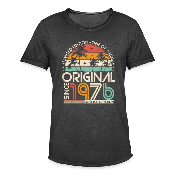 Original 1976 Palmiers Rétro sur T-shirt vintage Homme
