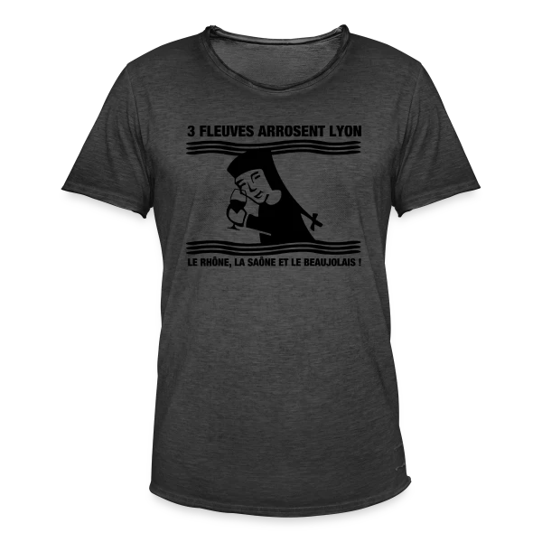 Lyon Fleuves & Beaujolais sur T-shirt vintage Homme