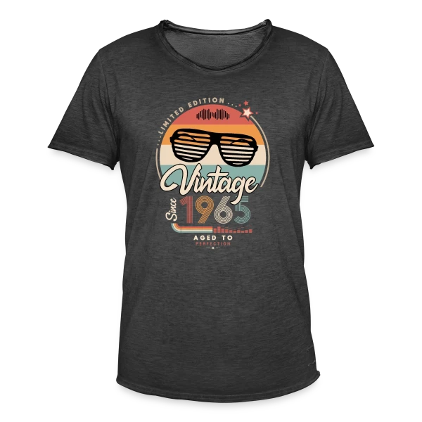 Vintage Depuis 1965 : L'Année de Votre Légende sur T-shirt vintage Homme
