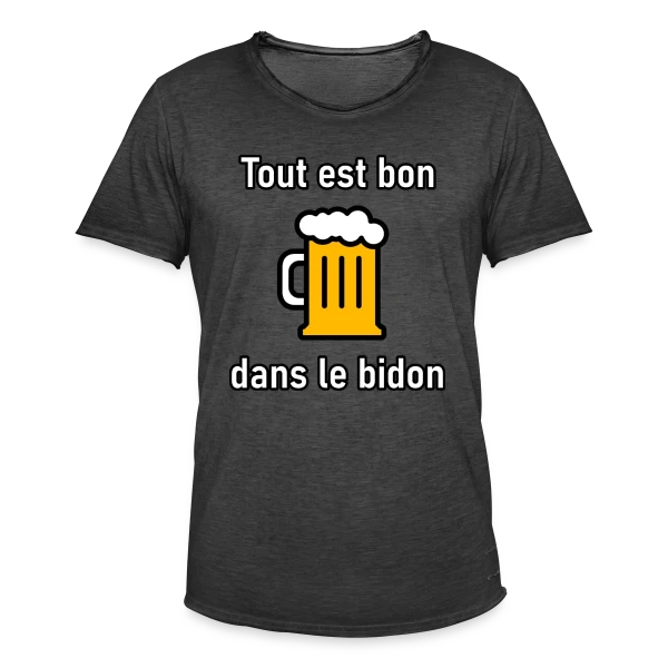 Tout est Bon dans le Bidon sur T-shirt vintage Homme