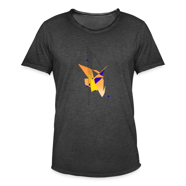 Formes Abstraites Dynamiques sur T-shirt vintage Homme