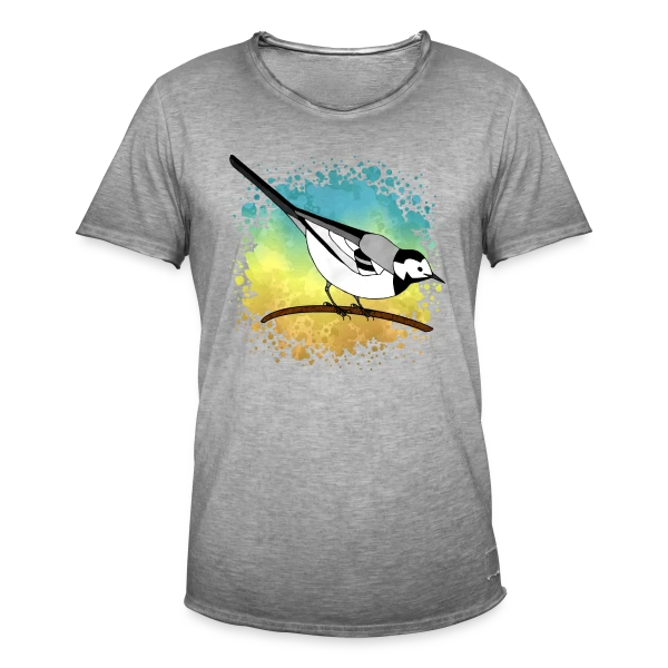 Bergeronnette Aquarelle sur T-shirt vintage Homme