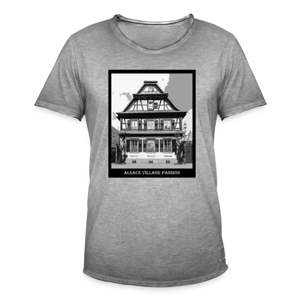 Maison à Colombages Alsacienne Vintage sur T-shirt vintage Homme