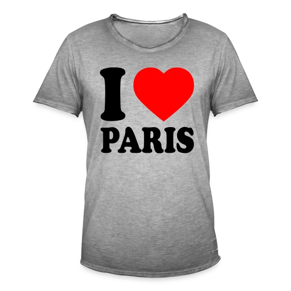 J'aime Paris Classique sur T-shirt vintage Homme