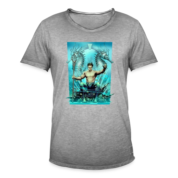Vague Aquatique sur T-shirt vintage Homme