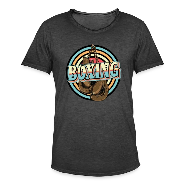 Boxe - Design Cool avec Gants de Boxe sur T-shirt vintage Homme