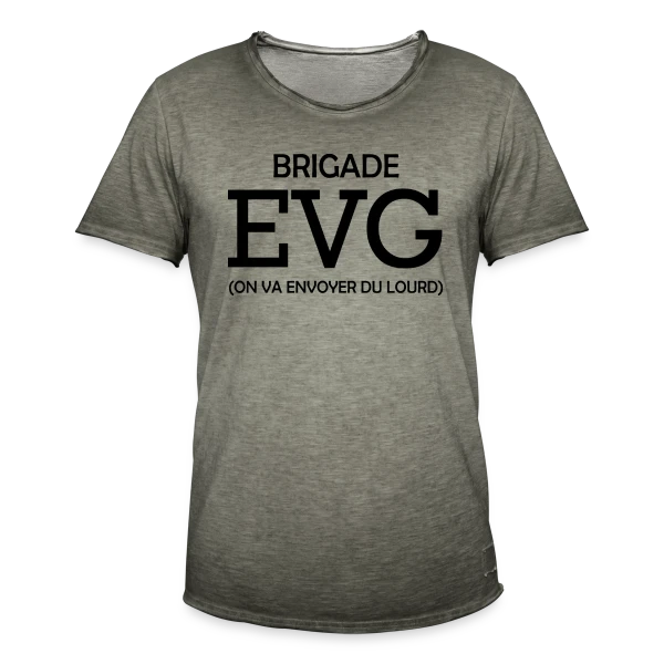 Brigade EVG On Va Envoyer Du Lourd sur T-shirt vintage Homme